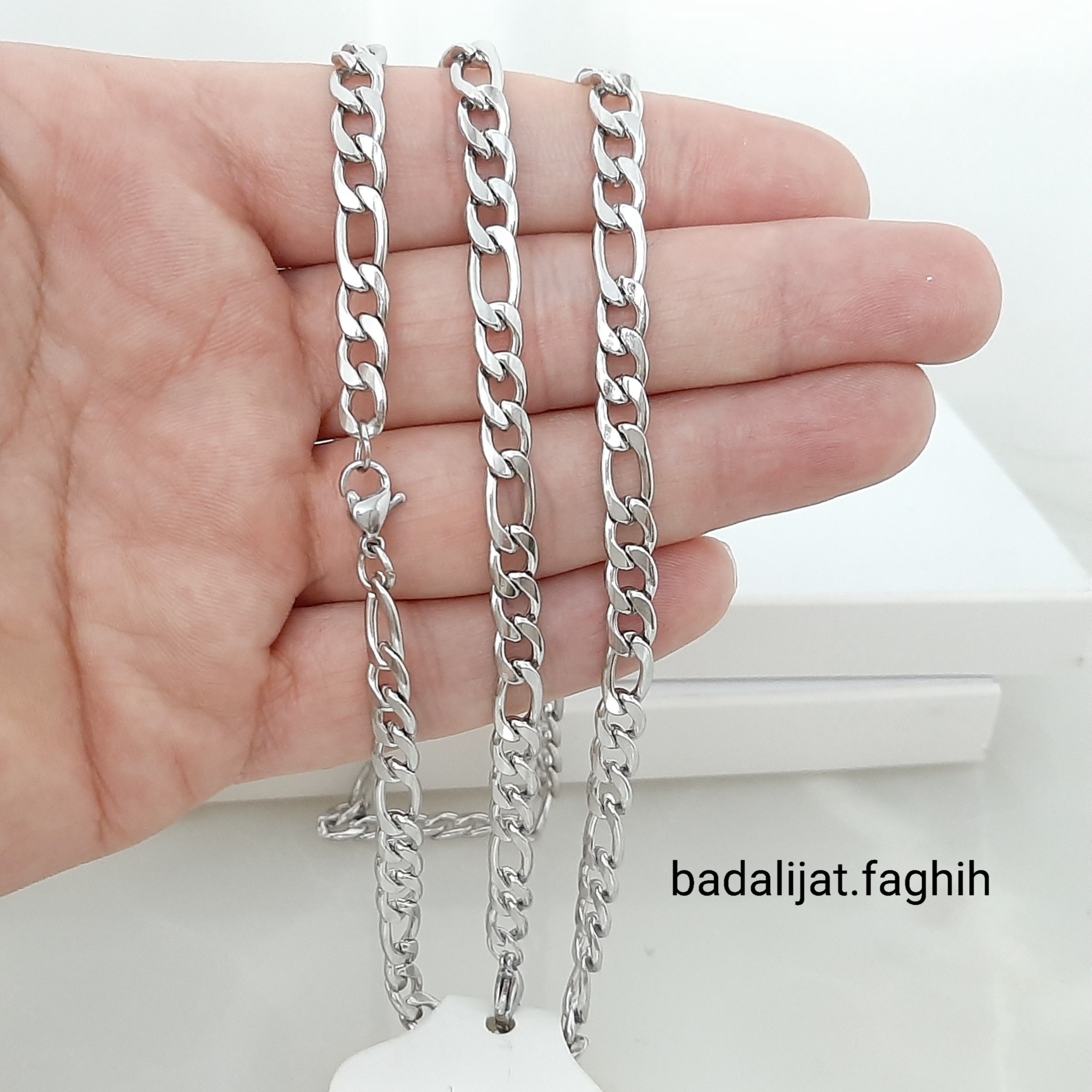 سرویس مردونه فیگارو استیل بسیار با کیفیت و کاملا رنگ ثابت طول 60 یانت و پهنا 6 میل