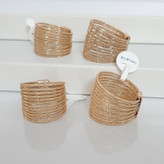 انگشتر ژوپینگ رنگ ثابت با آبکاری طلا چند لاین و مناسب استفاده مدام ورق بزنید لطفا