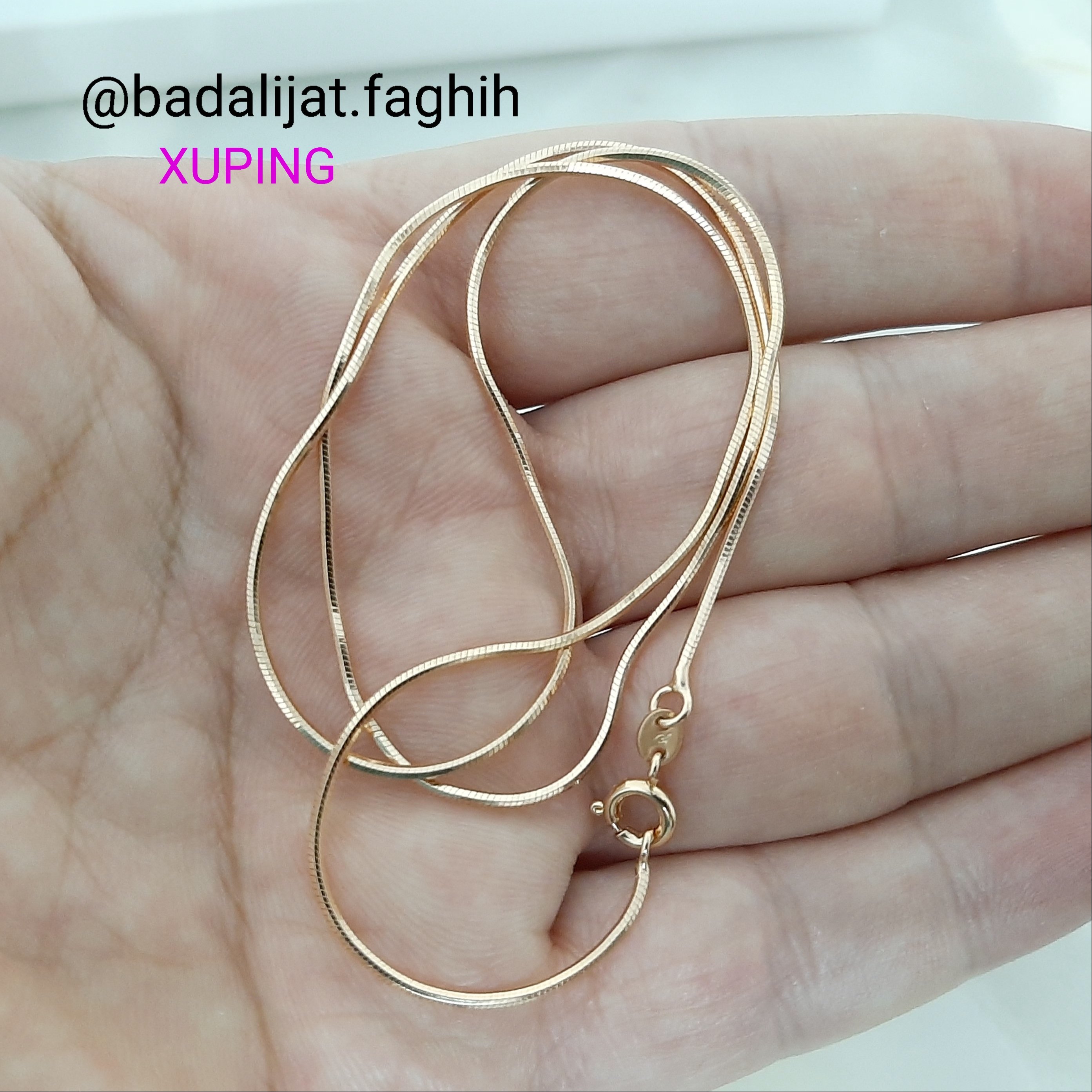 زنجیر ژوپینگ دیسکو کاملا رنگ ثابت با آبکاری طلا ورق بزنید لطفا