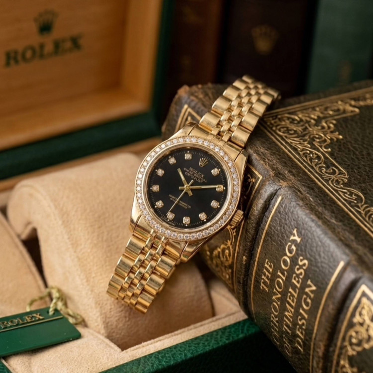 ساعت مچی دخترانه و زنانه رولکس دورنگین مارک رولکس Rolex ارسال رایگان