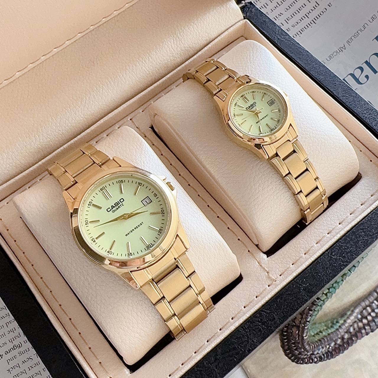 ساعت مچی زنانه و یا مردانه قیمت تک کاسیو استیل تاریخدار موتور ژاپن مارک معروف CASIO نمونه درجه یک ارسال رایگان
