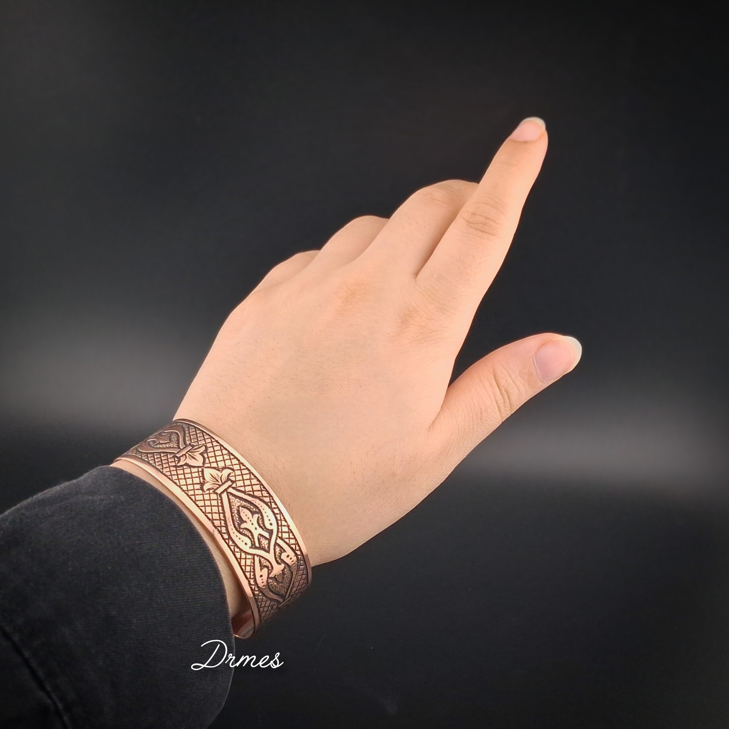 دستبند مسی مردانه و زنانه طرح شاهسون