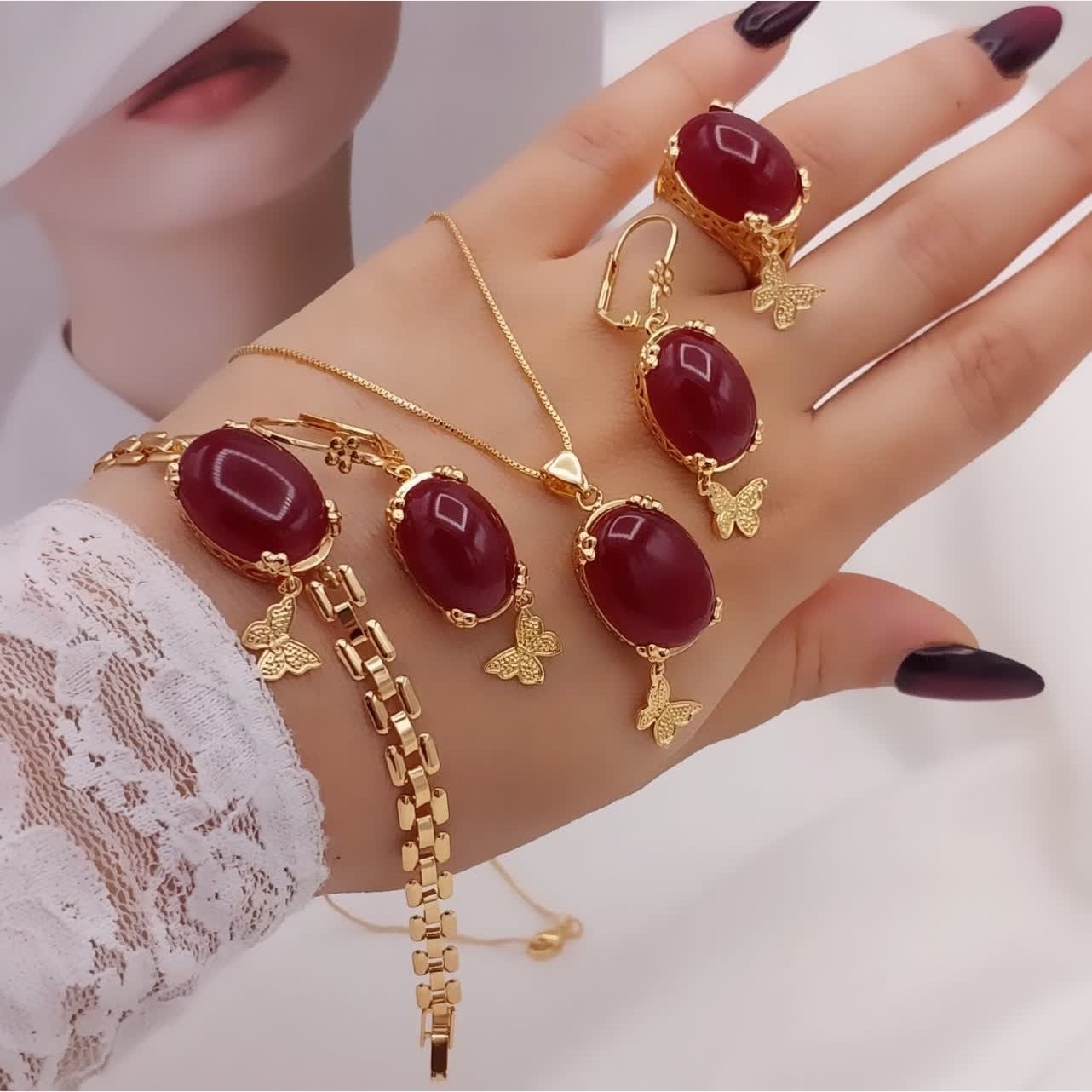 سرویس زنانه در 5 رنگ سنگ