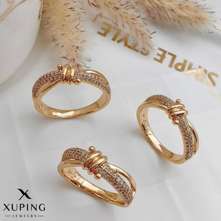 انگشتر رنگ ثابت زنانه آبکاری طلا ژوپینگ 2581