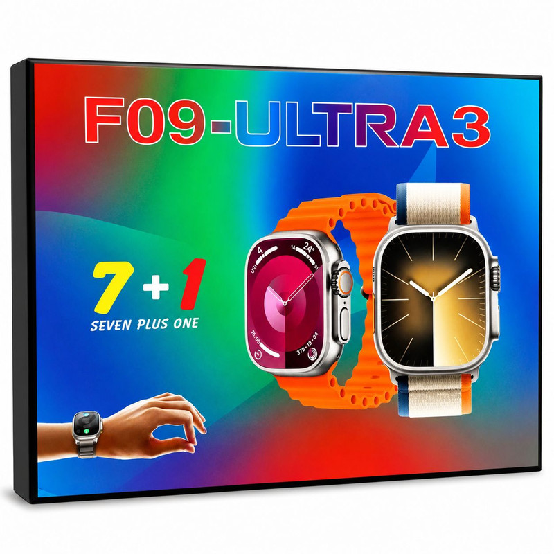 ساعت هوشمند 49 میلی متری اف الترا مدل 1+7 SEVEN PLUS ONE با بند سیلیکونی
