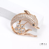 گل سینه دلفین نگینی ژوپینگ کد 1091572227