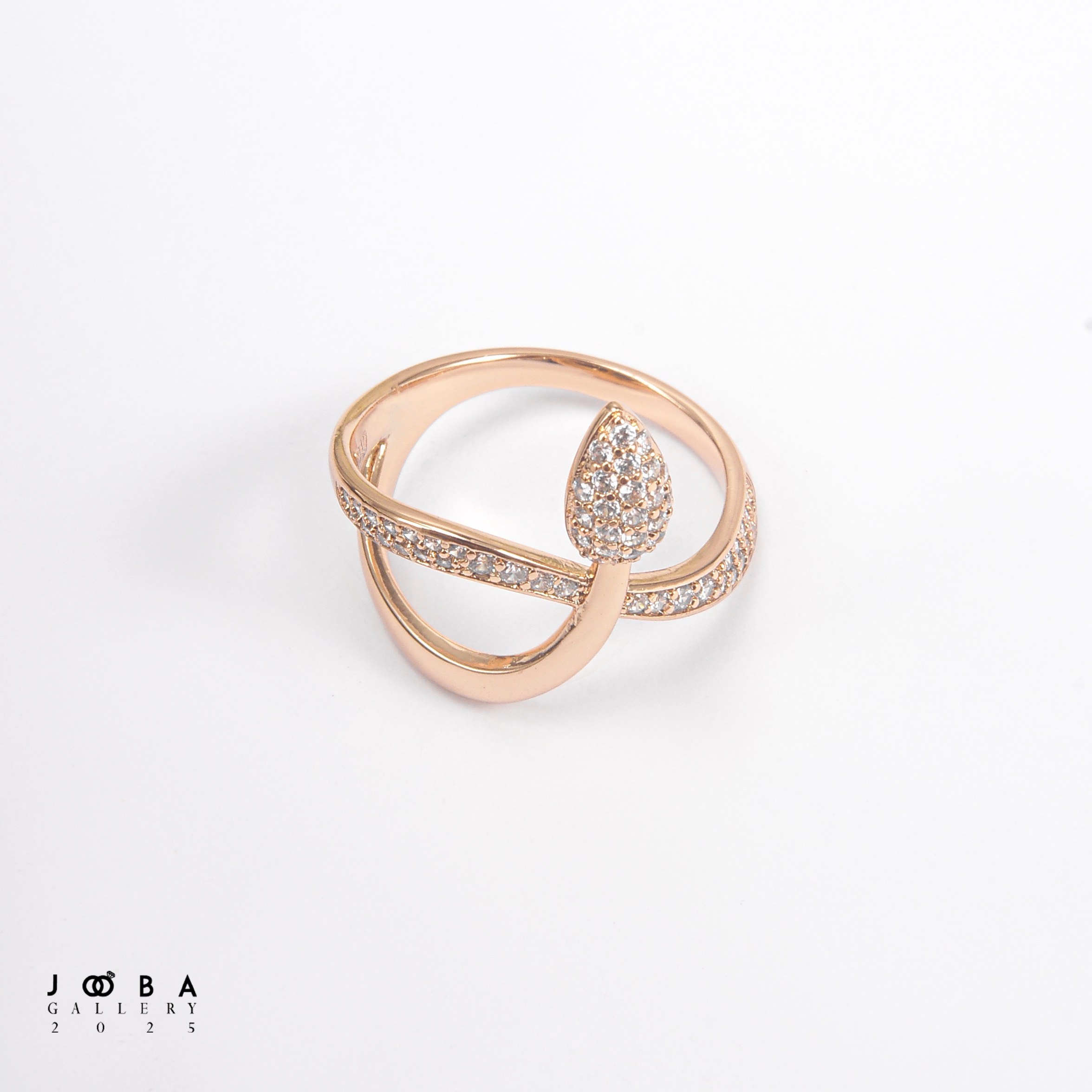 انگشتر مینیمال برگ ژوپینگ کد 10110415449