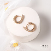 گوشواره حلقه ای نگین دار کد 1121311672 ژوپینگ