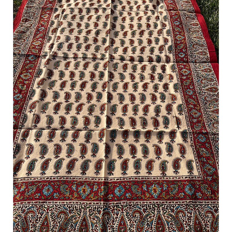 رومیزی قلمکار 4 نفره طرح ناروَن کیفیت اعلا