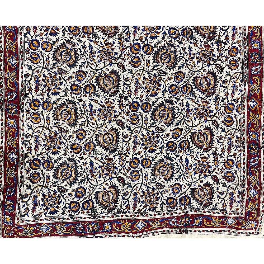 سجاده قلمکار طرح گل اناری سایز 60-120