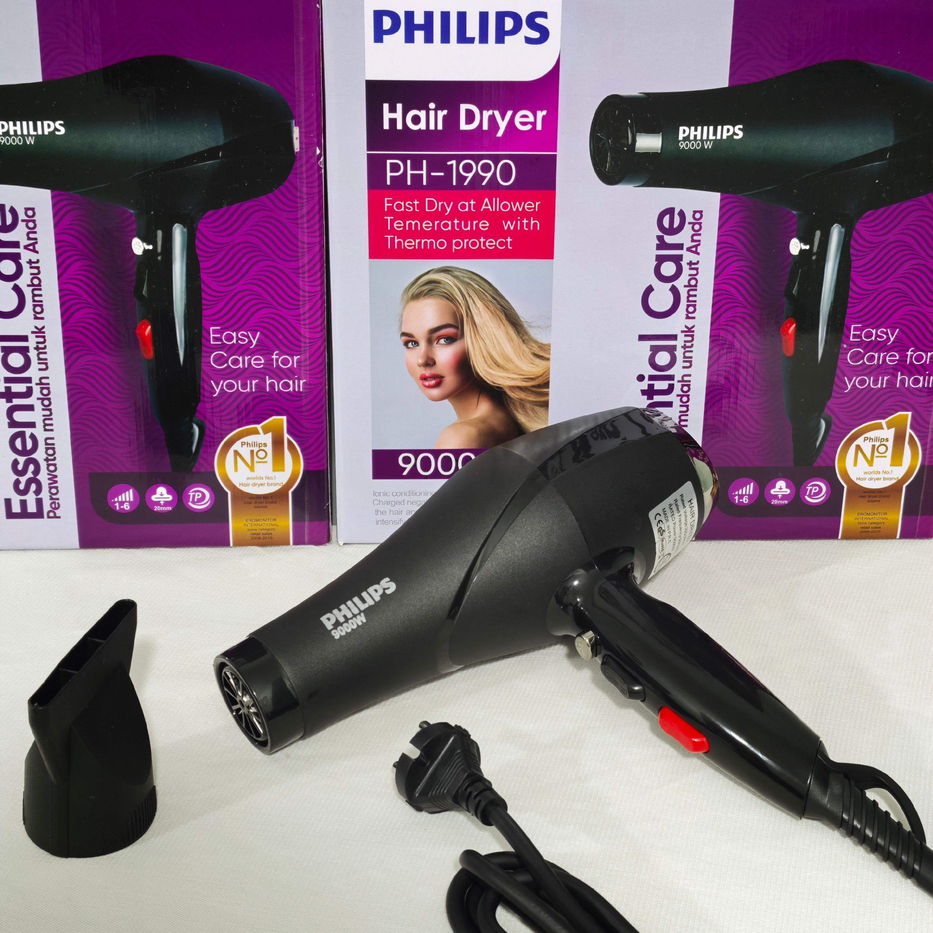 سشوار فیلیپس هلند (9000w) (ارسال رایگان) (موتور سنگین) PH-1990