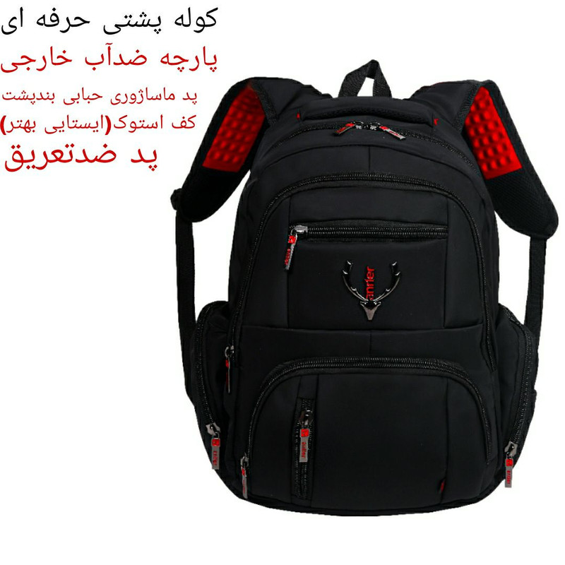 کوله پشتی لپ تاپ مدل Koo-ANTmstf مناسب برای لپ تاپ 15 تا 17 اینچی
