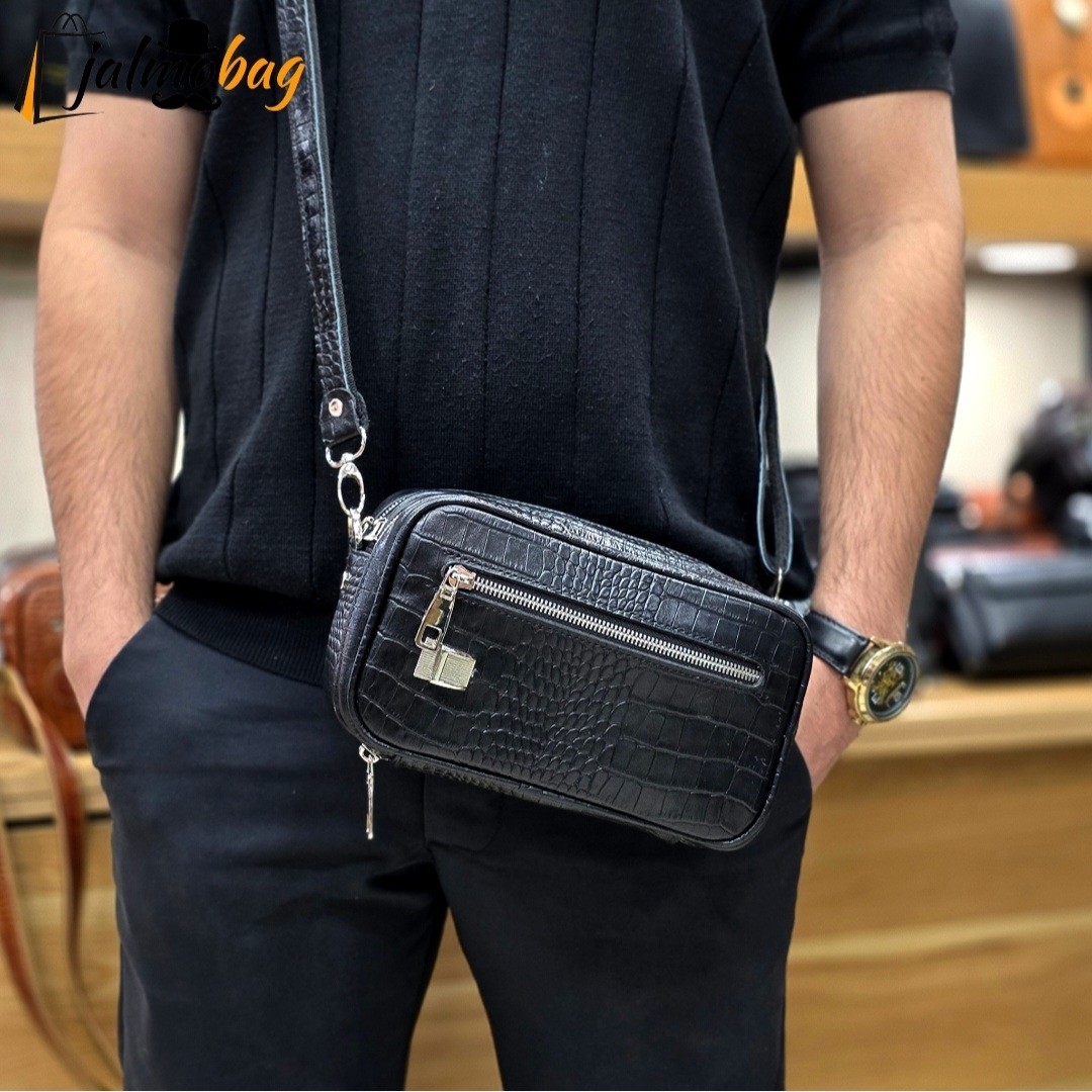 کیف دستی دوشی (شوزبگ) چرم طبیعی کد 3240