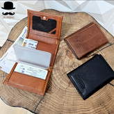 کیف پول جیبی کوچک چرم اصل کد 3018