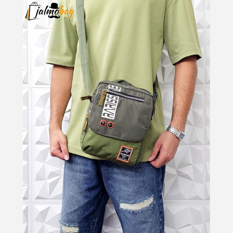 کیف دوشی ترکیبی کتان کد 2074