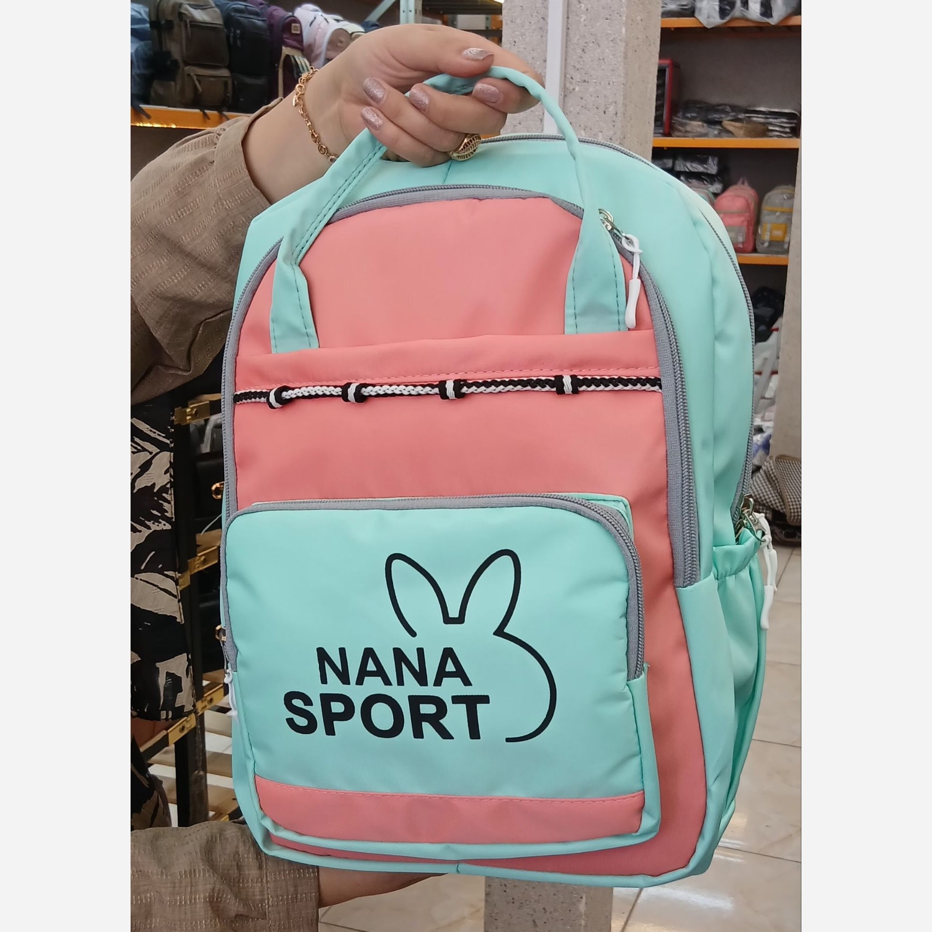 کوله NANA SPORT جنس واستر خارجی اعلا 3 زیپ مجزا