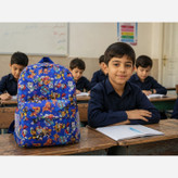کوله مدرسه طرح دار