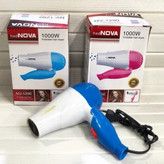 سشوار مسافرتی 1000 وات نوا مدل NV-1290، موتور AC، وزن 160 گرم، المنت فلز با ویژگی صافکنندگی، حجمدهندگی، با قابلیت باد...