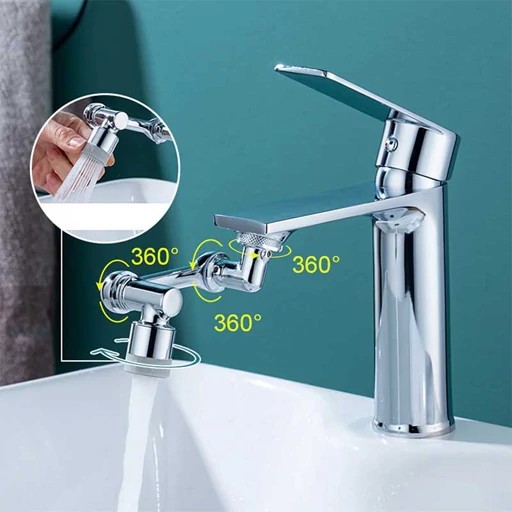 سرشیر روشویی و ظرفشویی چرخشی 360 درجه