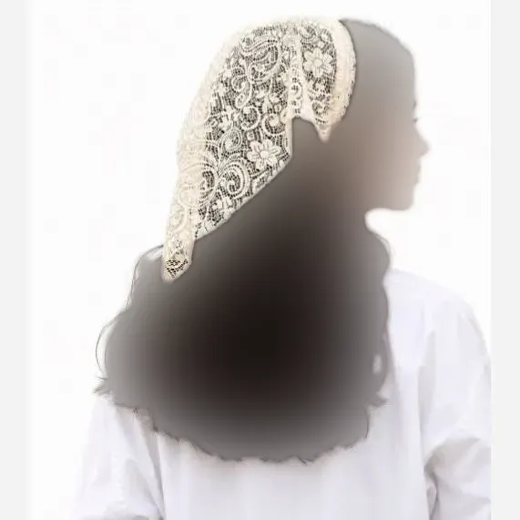 تل اسکارف گیپور طرحدار رنگی قد 45 سانت