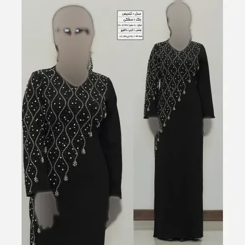 ماکسی مجلسی زنانه کرپ دالقیچ رنگ مشکی