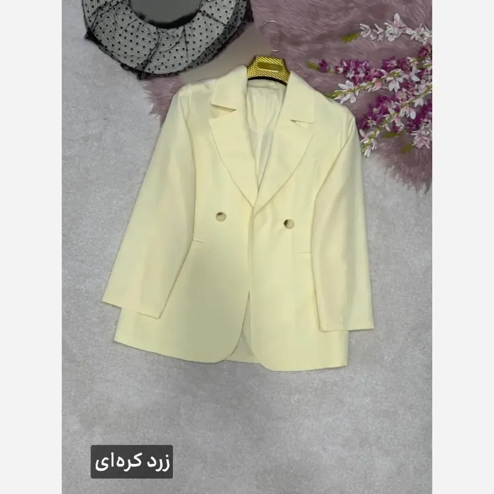 کت زنانه مدل اِلیس جنس پری خنک لایی کوبی شده در رنگبندی متنوع سایز 38 تا 48