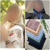 مینی اسکارف ساتن سیلک ابعاد 75 در 75 سانتیمتر