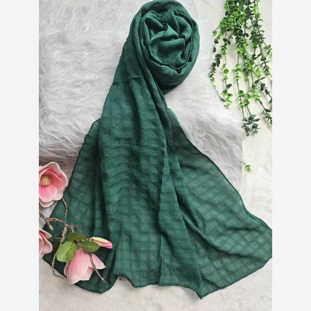 شال نخی حریر طرحدار زنانه مدل مهلقا ابعاد 180 در 75 سانتیمتر