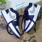 کفش کتانی جردن نایک زنانه جنس چرم حولهای با کفی طبی و زیره پیو رابر آدامسی