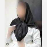روسری زنانه کوپرا مشکی قواره 125 اعلا