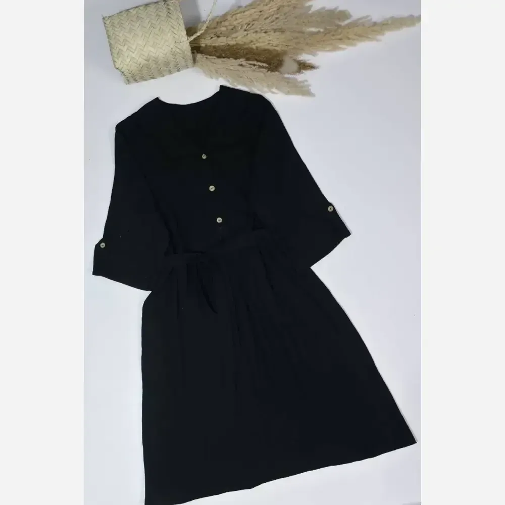 کفتان زنانه مدل گیسو جنس موسلین دبل فیس فری سایز تا 48 (2)