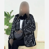 کت زنانه مدل الیزا جنس تافته سوزن دوزی رنگ مشکی سایز فری 36 تا 46