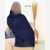 شال پلیسه لبه توری مجلسی قواره بزرگ ابعاد 180 در 75 سانتیمتر