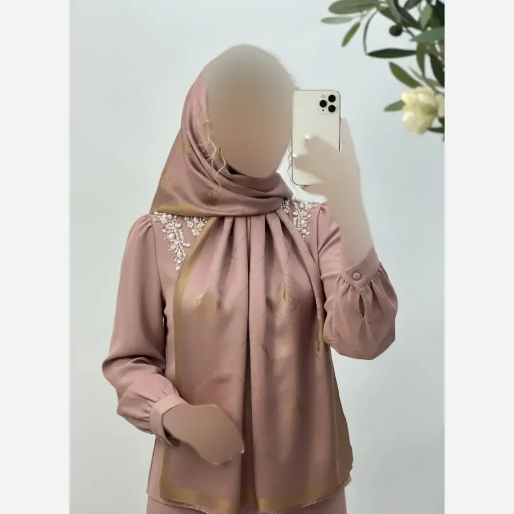 شال مرینوس ژاکارد ترک دورو ابعاد 185 در 63 سانتیمتر (2)