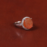 انگشتر عقیق زنانه کد 34991