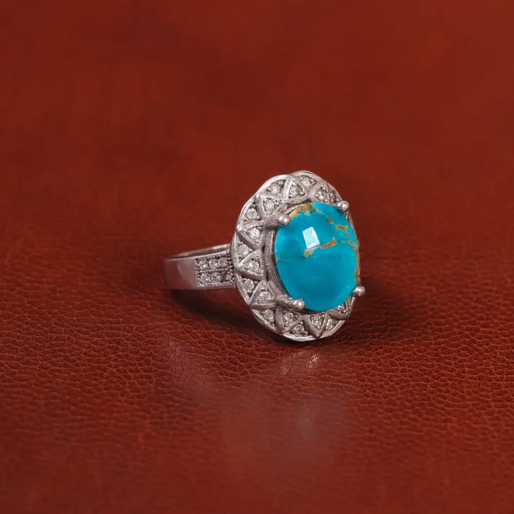 انگشتر فیروزه شجری زنانه کد 34729