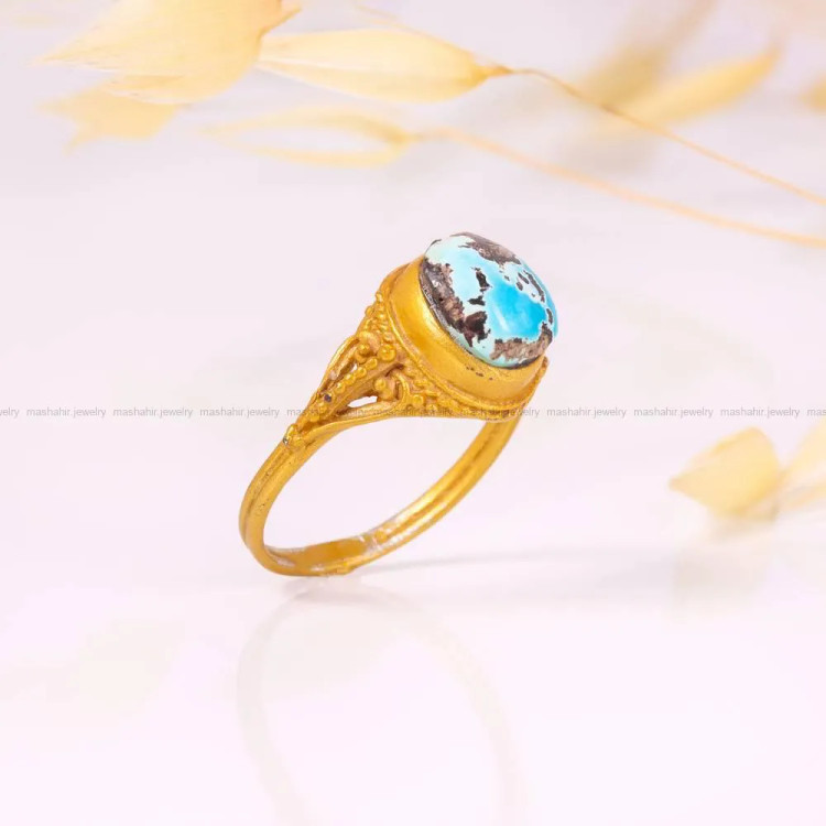 انگشتر فیروزه شجری زنانه کد 4421