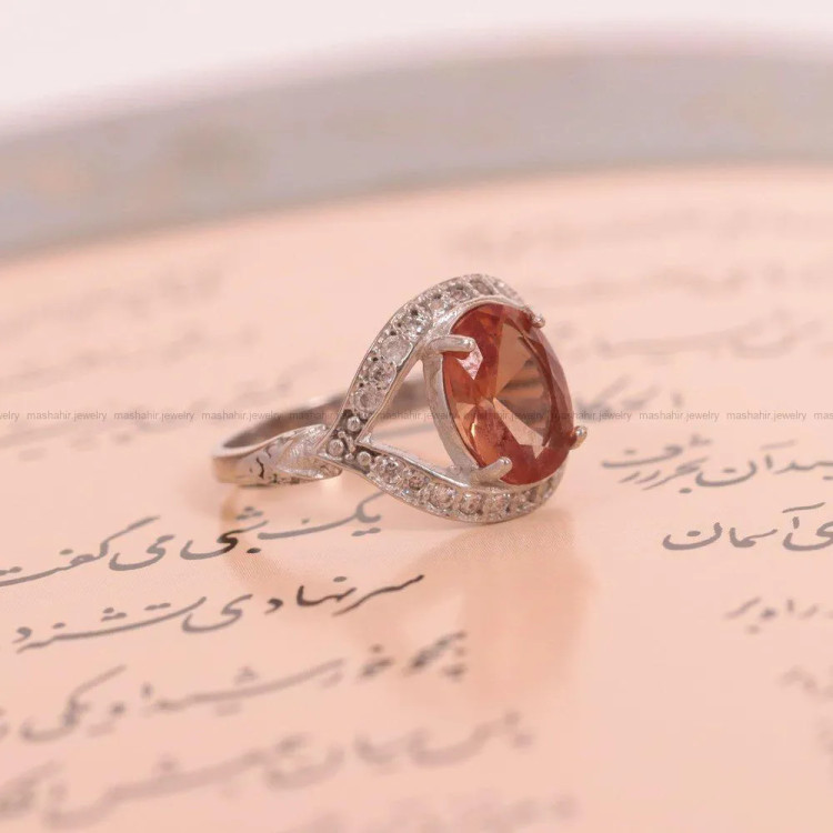 انگشتر الکساندریت زنانه کد 1660