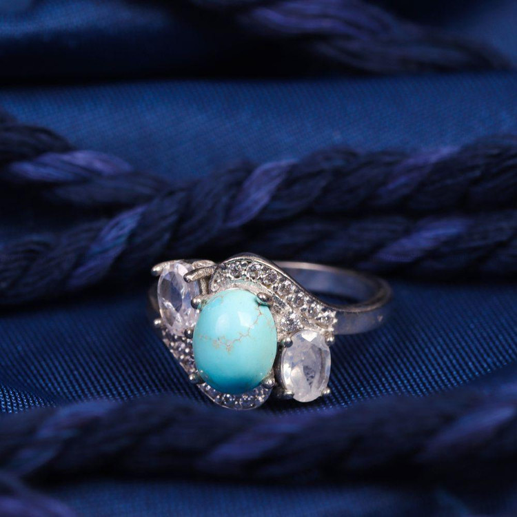 انگشتر فیروزه شجری زنانه کد 7052