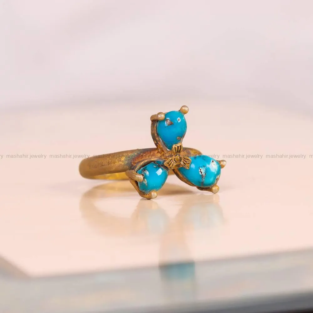انگشتر فیروزه شجری زنانه کد 5093