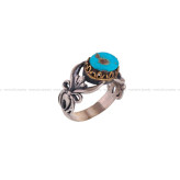 انگشتر فیروزه شجری مردانه کد 2932