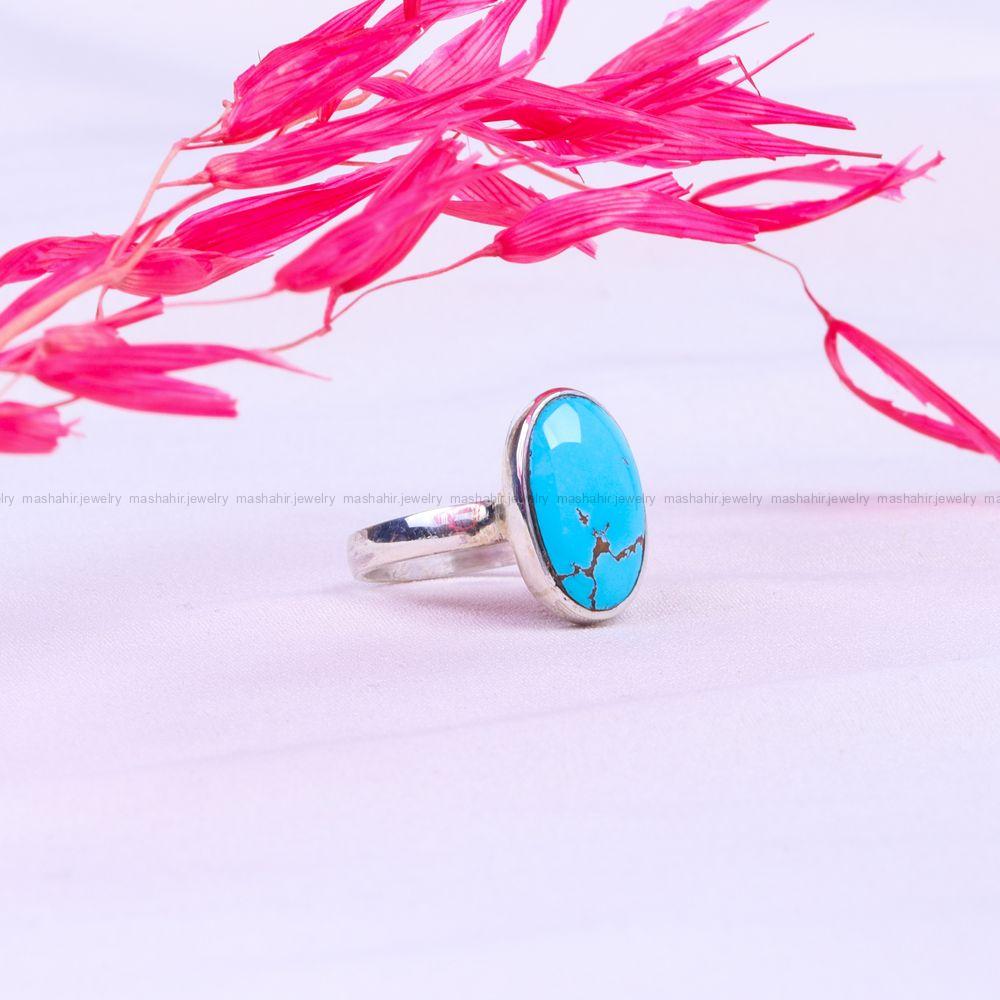 انگشتر فیروزه شجری زنانه کد 9803