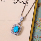 گردنبند فیروزه زنانه کد 14791