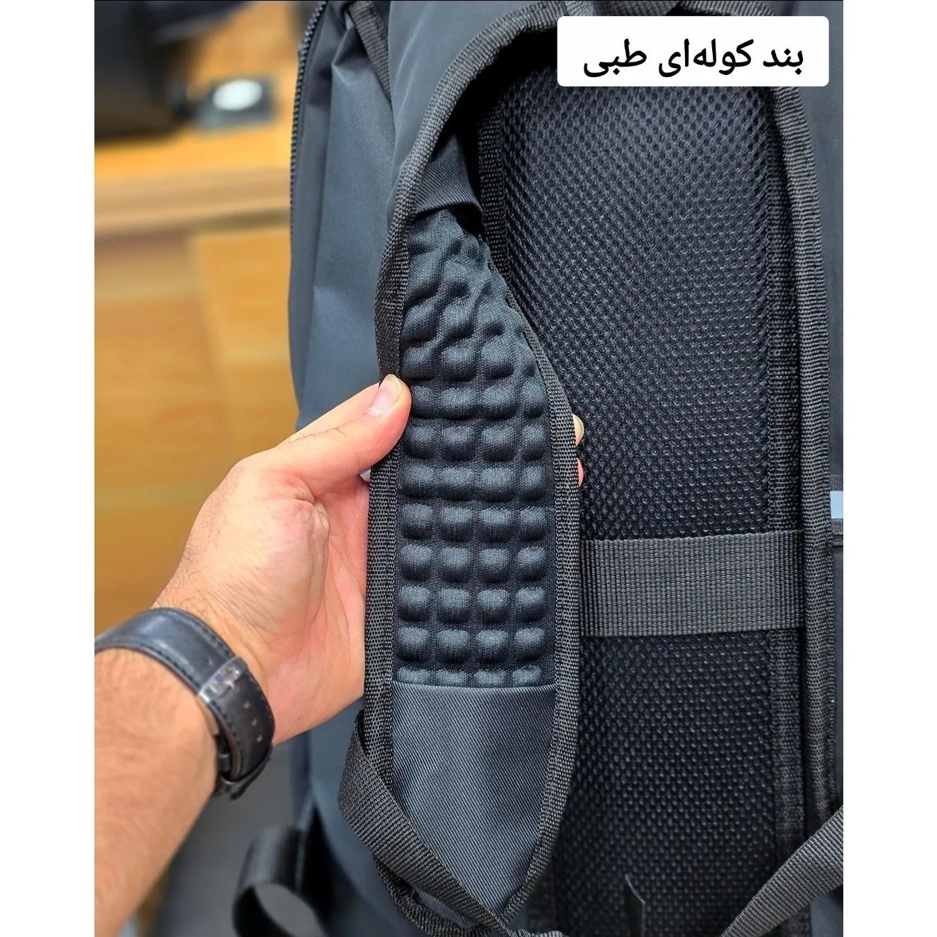 کوله پشتی اسپرت پارچه دیبا خارجی سه خانه لپ تاپ دار