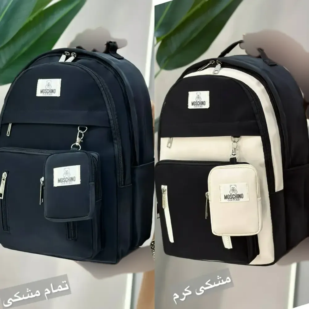 کوله پشتی اسپرت مدل همتا جنس دیبا ضد آب مشکی