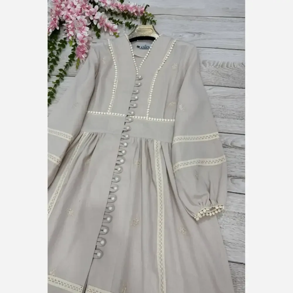 ساحلی لینن نازنین قد 140 سایز 1 و 2