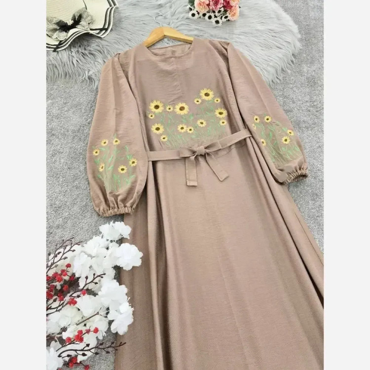 کفتان گلدوزی شده زنانه جنس بابوس فری سایز
