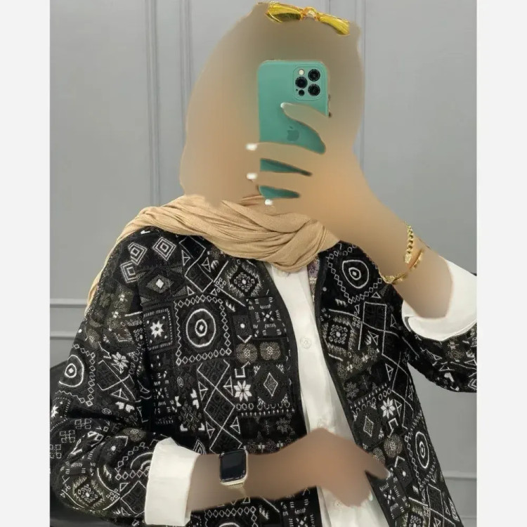 کت زنانه گلیمی جنس تافته سوزن دوزی سنتی فری سایز 36 تا 46