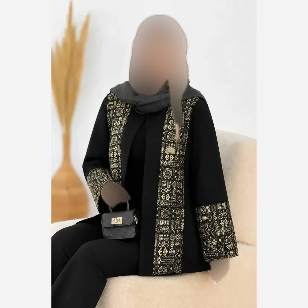 کت ماندانا پرشین مکانیک سوزن دوزی شیک و مجلسی فری سایز 36 تا 46