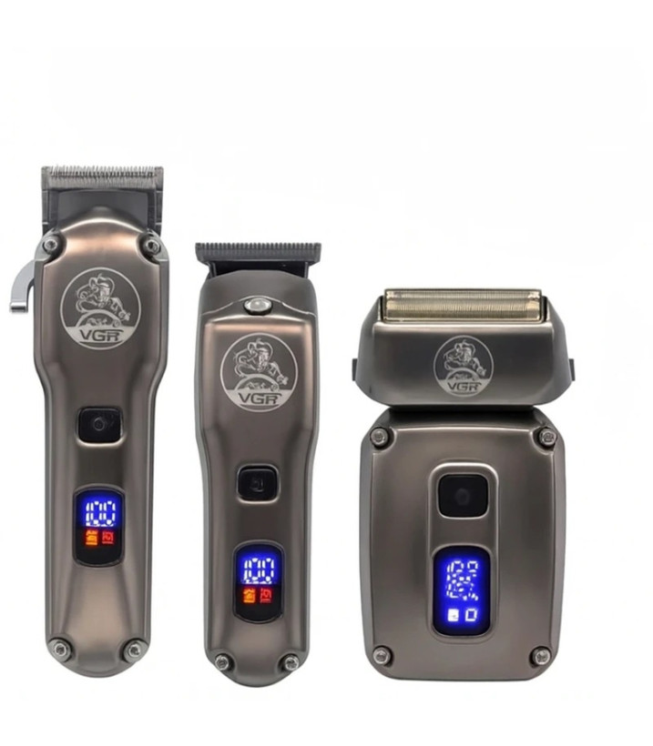 ست ماشین اصلاح حجم زن و خط زن و شیور وی جی ار VGR V-675 S3 با 18 ماه گارانتی